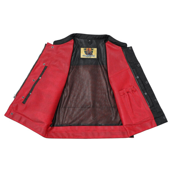 Red Flame - Lowside Summer Spark Men’s Mesh Vest - Image 4