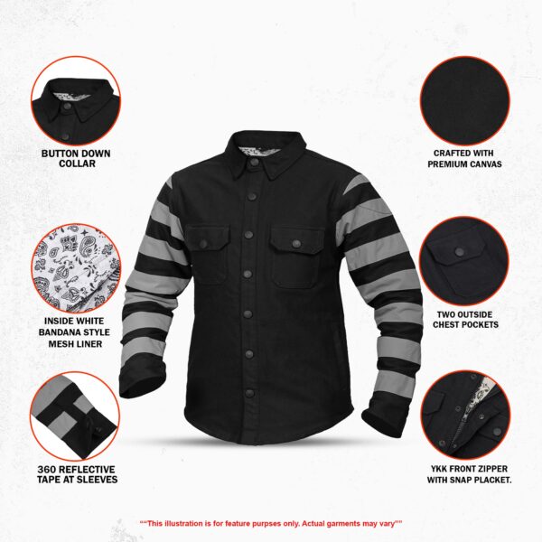 Shadow Stripe – Men’s Canvas Shirt - Image 2