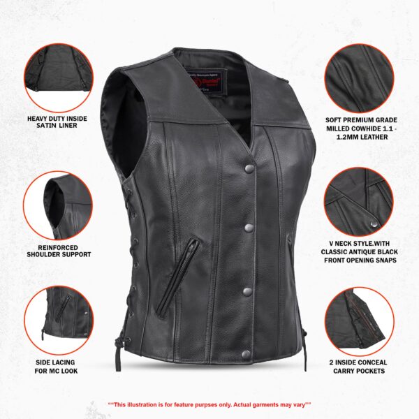 RC205 Women's Single Back Panel Concealed Carry Vest - Image 2