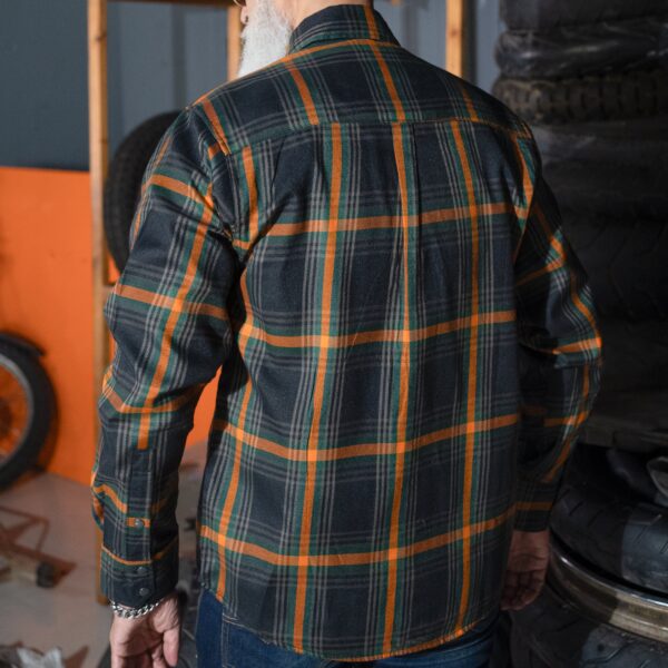 Journey Blue Men’s Blue and Green Flannel Shirt - Image 2