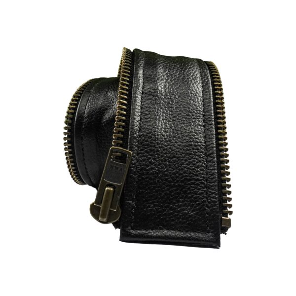 VXP504 Men's Black Universal Vest Expander Panel with Antique Zip - Image 5