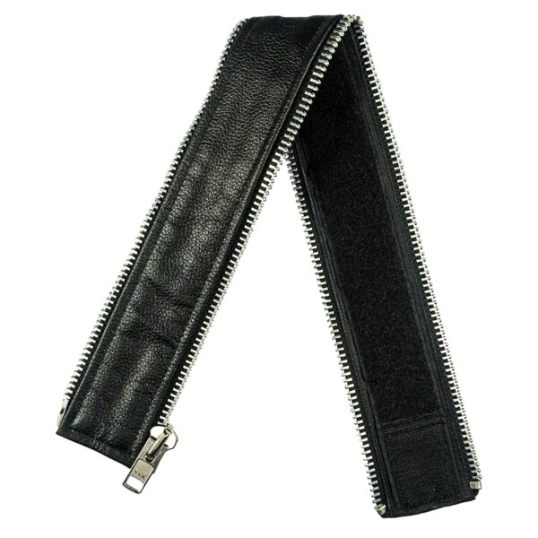 VXP501 Men's Black Universal Vest Expander Panel with Silver Aluminum Zip - Image 2