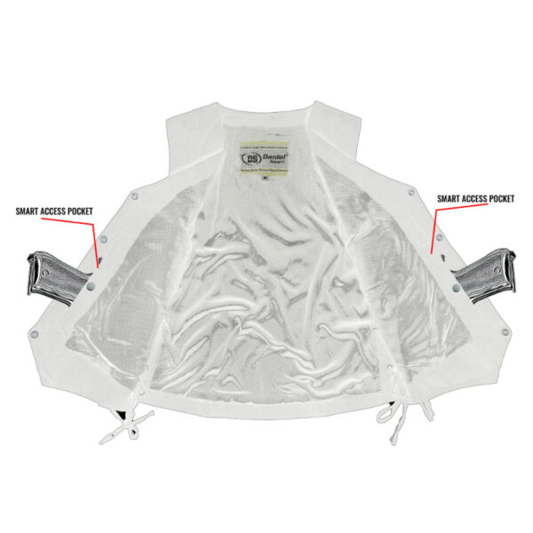 RM952 Women's Denim Classic Side Lace Vest - Image 5