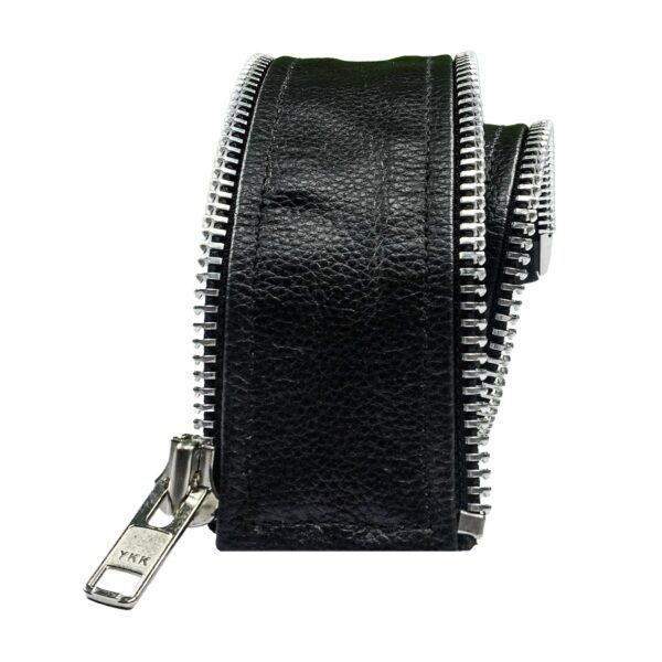 VXP501 Men's Black Universal Vest Expander Panel with Silver Aluminum Zip - Image 4