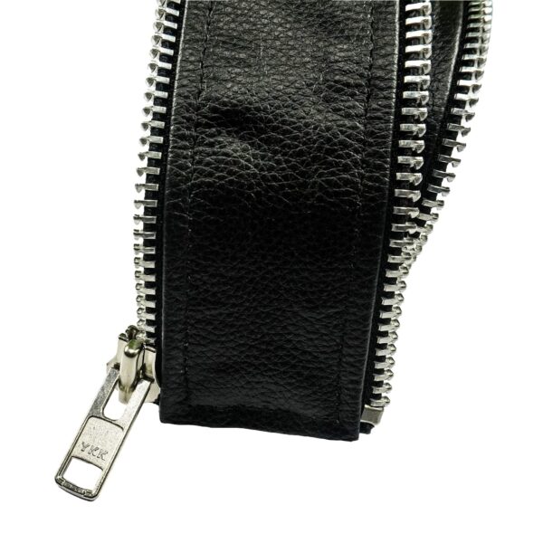 VXP501 Men's Black Universal Vest Expander Panel with Silver Aluminum Zip - Image 5