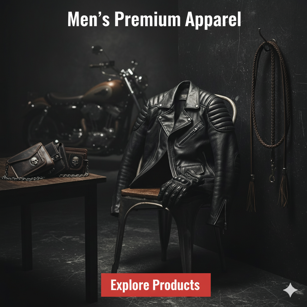 Bikers Place USA Mens premium Apparel Leather Jackets Vests and vest Home