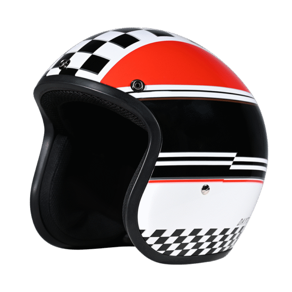 DOT Approved Daytona Cruiser Open Face Motorcycle Helmet - Men, Women & Youth - With Visor & Graphics - W/ Daytona Classic - Image 6