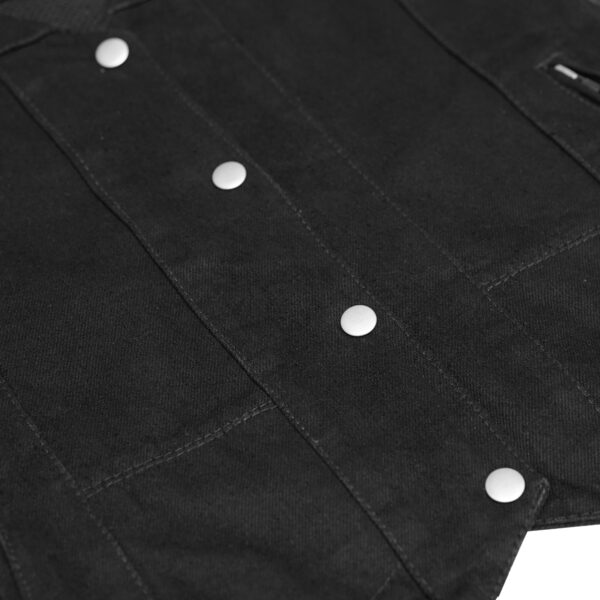 RM906BK Women's Single Back Panel Concealed Carry Denim Vest - Image 7