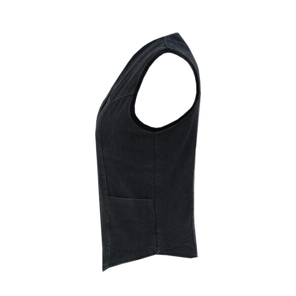 RM951 Women's Denim Classic Plain Sides Vest - Image 4