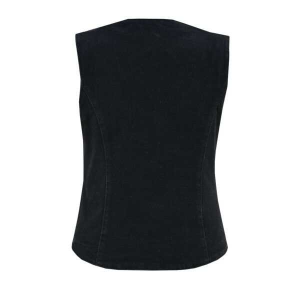 RM951 Women's Denim Classic Plain Sides Vest - Image 6