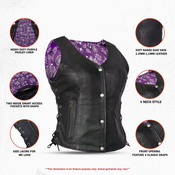 RC261 Miss Miles - Purple Paisley - Image 2