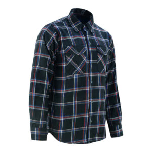 RC4680 Flannel Shirt - Black, Red and Blue