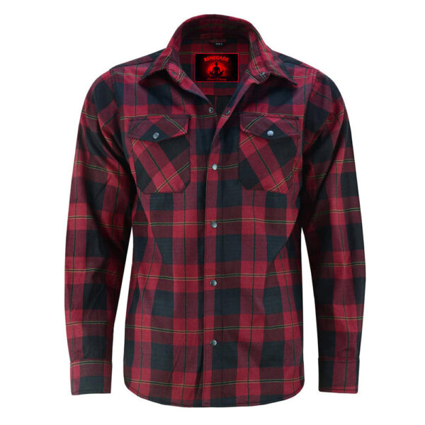 RC4682 Flannel Shirt - Red and Black - Image 3