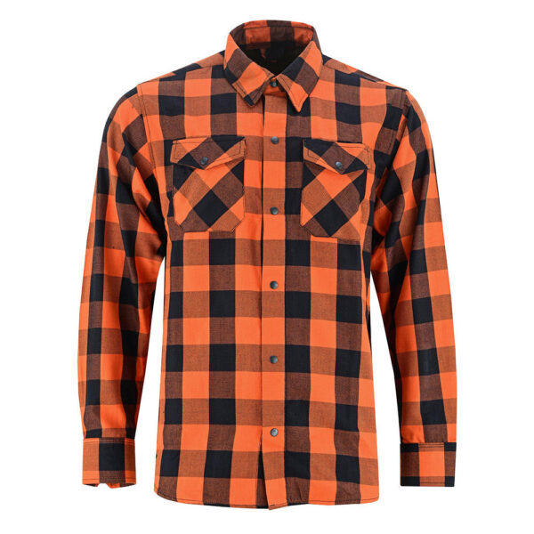 RC4684 Flannel Shirt - Orange and Black - Image 6