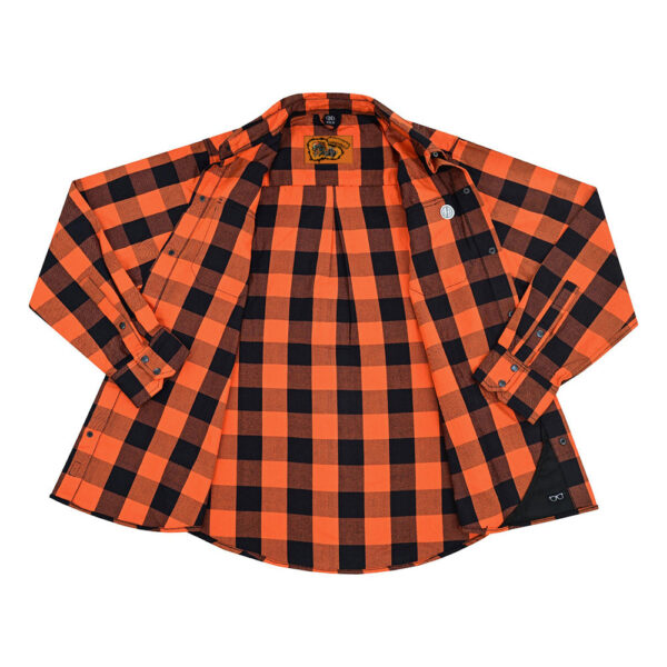 RC4684 Flannel Shirt - Orange and Black - Image 5