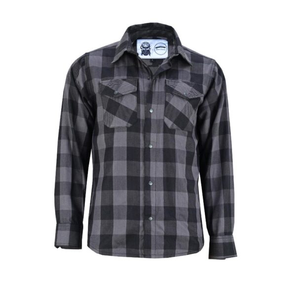 RC4685 Flannel Shirt - Gray and Black - Image 3