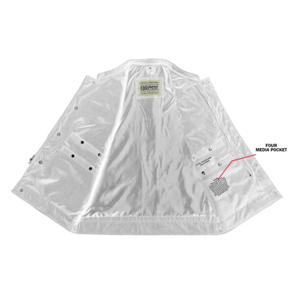 RC685 Canvas Material Single Back Panel Concealment Vest W/Leather Trimming - Image 4