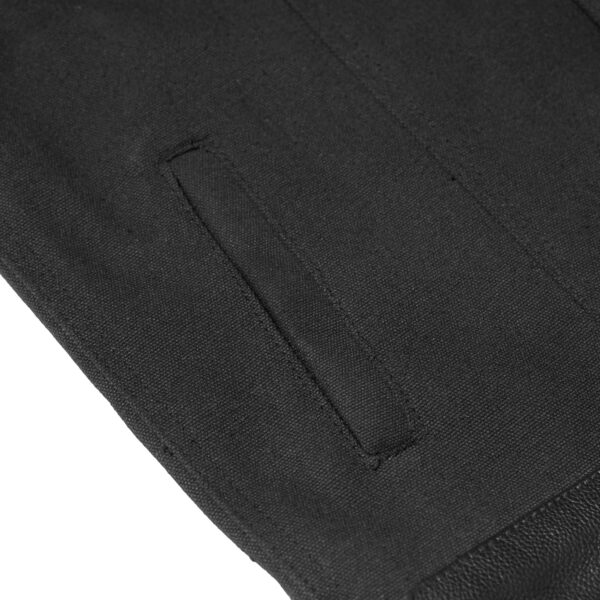 RC685 Canvas Material Single Back Panel Concealment Vest W/Leather Trimming - Image 7