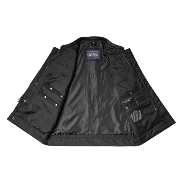 RC685 Canvas Material Single Back Panel Concealment Vest W/Leather Trimming - Image 5