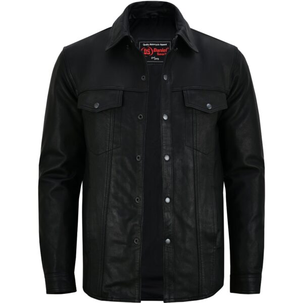 RC770 Men's Premium Lightweight Leather Shirt - Image 6