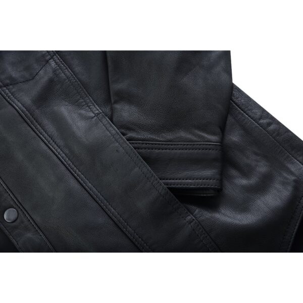 RC770 Men's Premium Lightweight Leather Shirt - Image 17