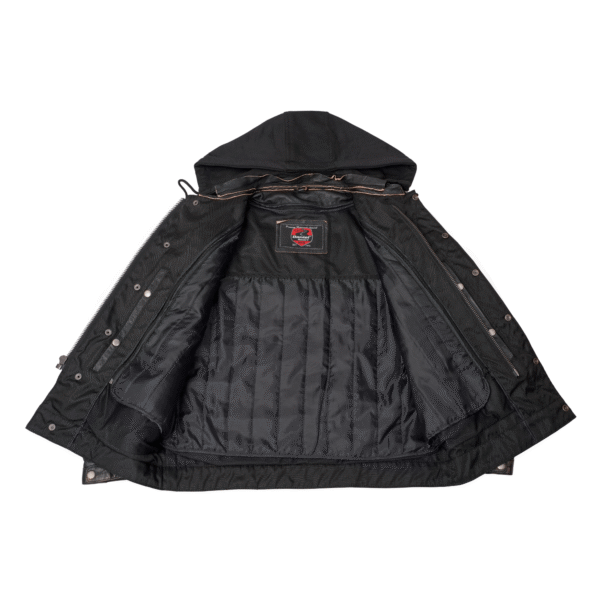 RC782 Men's Lightweight Drum Dyed Distressed Naked Lambskin Jacket - Image 4