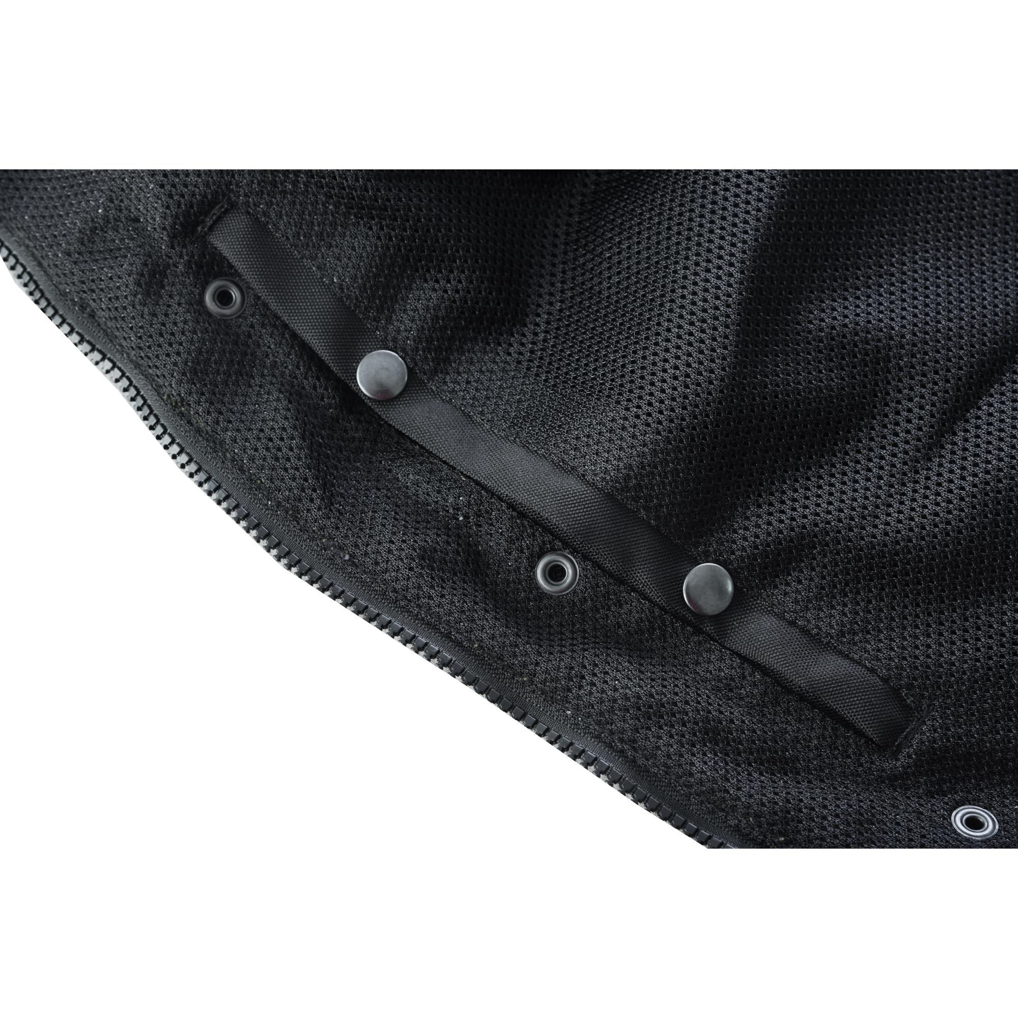 SOA Gloom Gold Men’s Black Mesh Textile Vest with Yellow Thread Detailing - Image 17