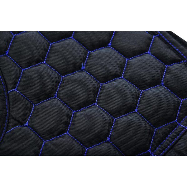 Blue Soul Men’s Black Mesh Textile Vest with Blue Paisley Liner - Image 11