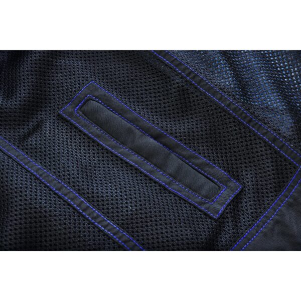 Blue Soul Men’s Black Mesh Textile Vest with Blue Paisley Liner - Image 13