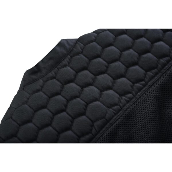 Mesh Rave Men’s Black Mesh Textile Vest with Black Paisley Liner - Image 15