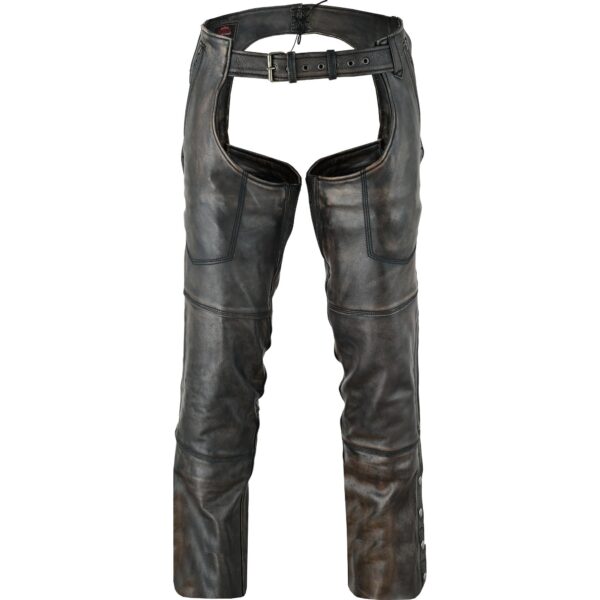 RC438 Unisex Four Pockets Insulated Chaps with Stretchable Inner Thigh - Image 3