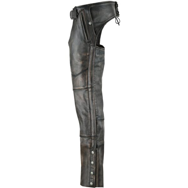 RC438 Unisex Four Pockets Insulated Chaps with Stretchable Inner Thigh - Image 4