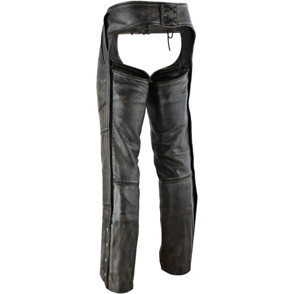RC438 Unisex Four Pockets Insulated Chaps with Stretchable Inner Thigh - Image 6