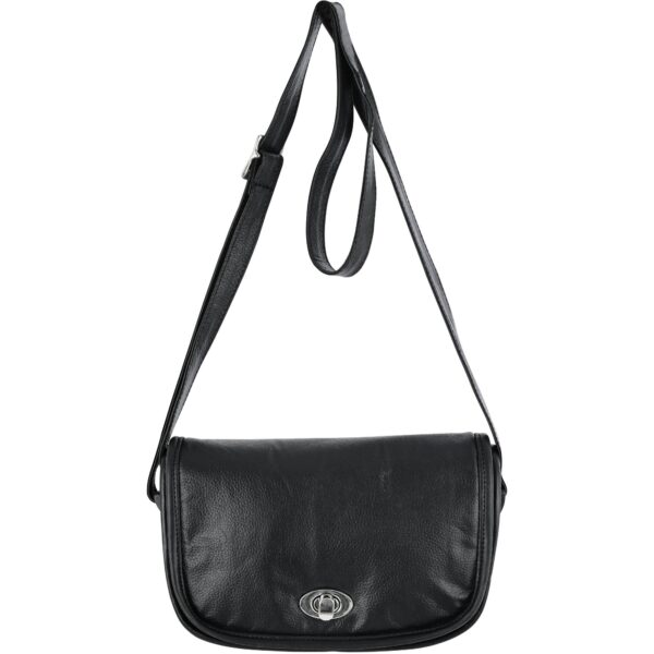 RC8500 Women's Black Construction Leather Purse/Shoulder Bag - Image 2