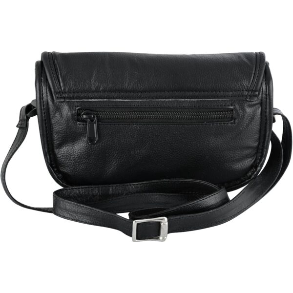 RC8500 Women's Black Construction Leather Purse/Shoulder Bag - Image 7