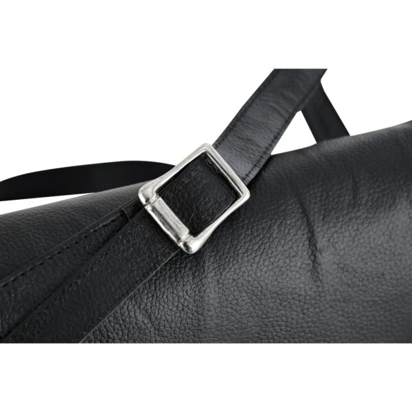 RC8500 Women's Black Construction Leather Purse/Shoulder Bag - Image 10