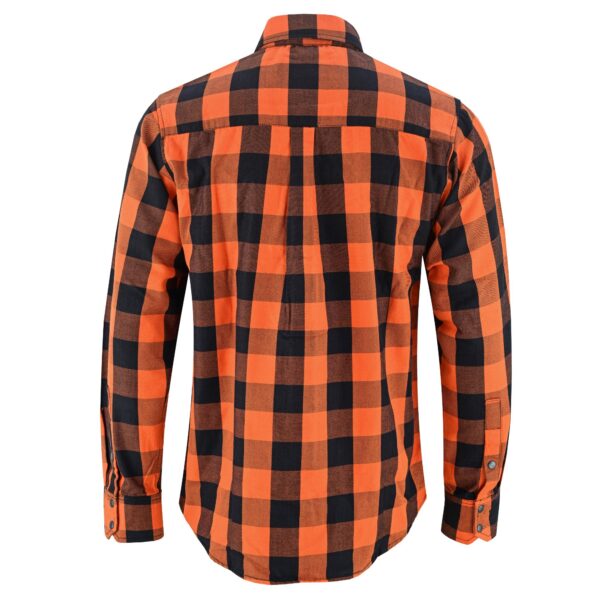 RC4684 Flannel Shirt - Orange and Black - Image 7