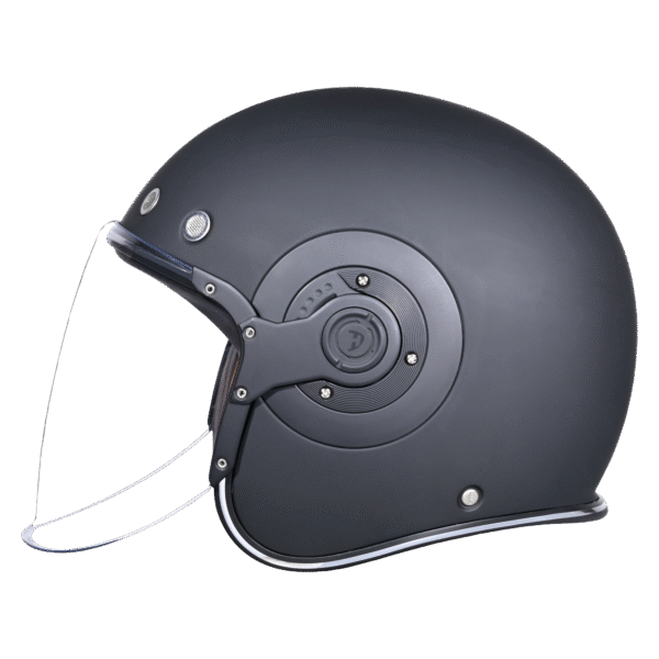 D.O.T. & ECE Daytona Retro Jet- Dull Black
