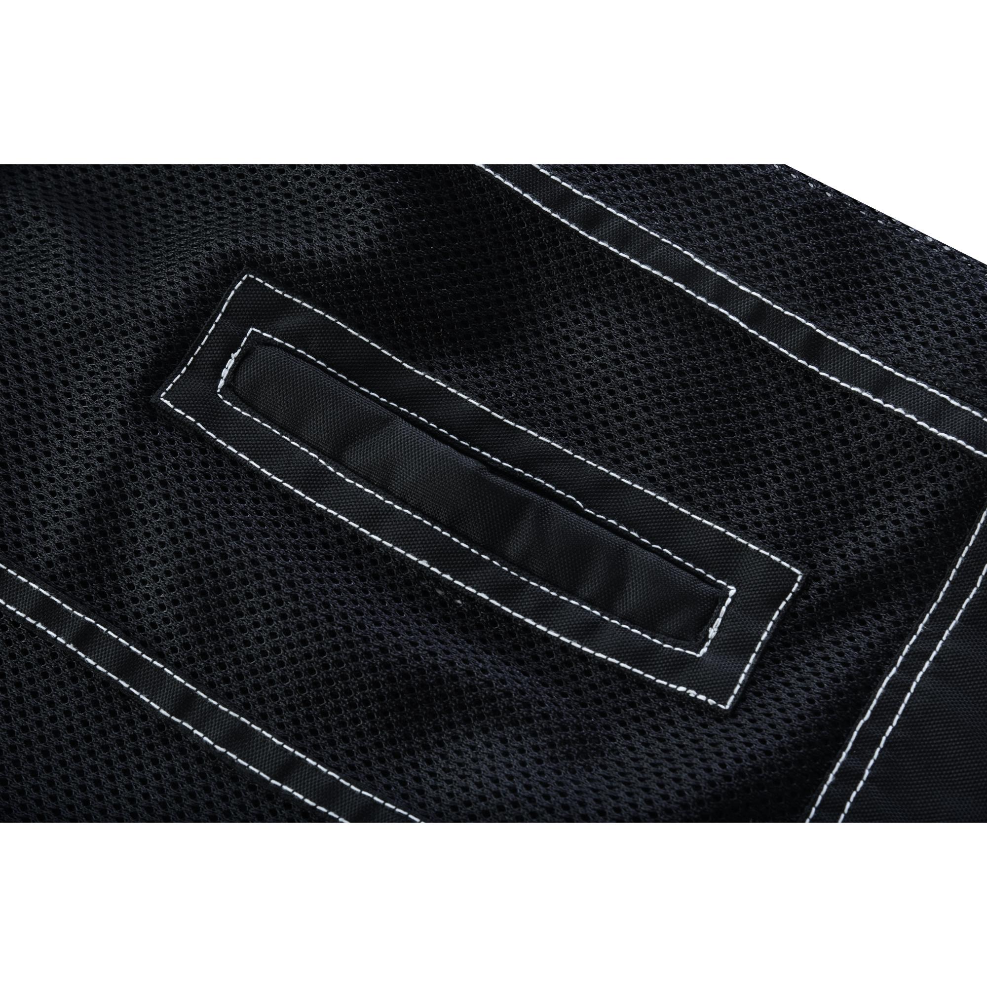 SOA Dark Striker Men’s Black Mesh Textile Vest with White Paisley Liner - Image 13