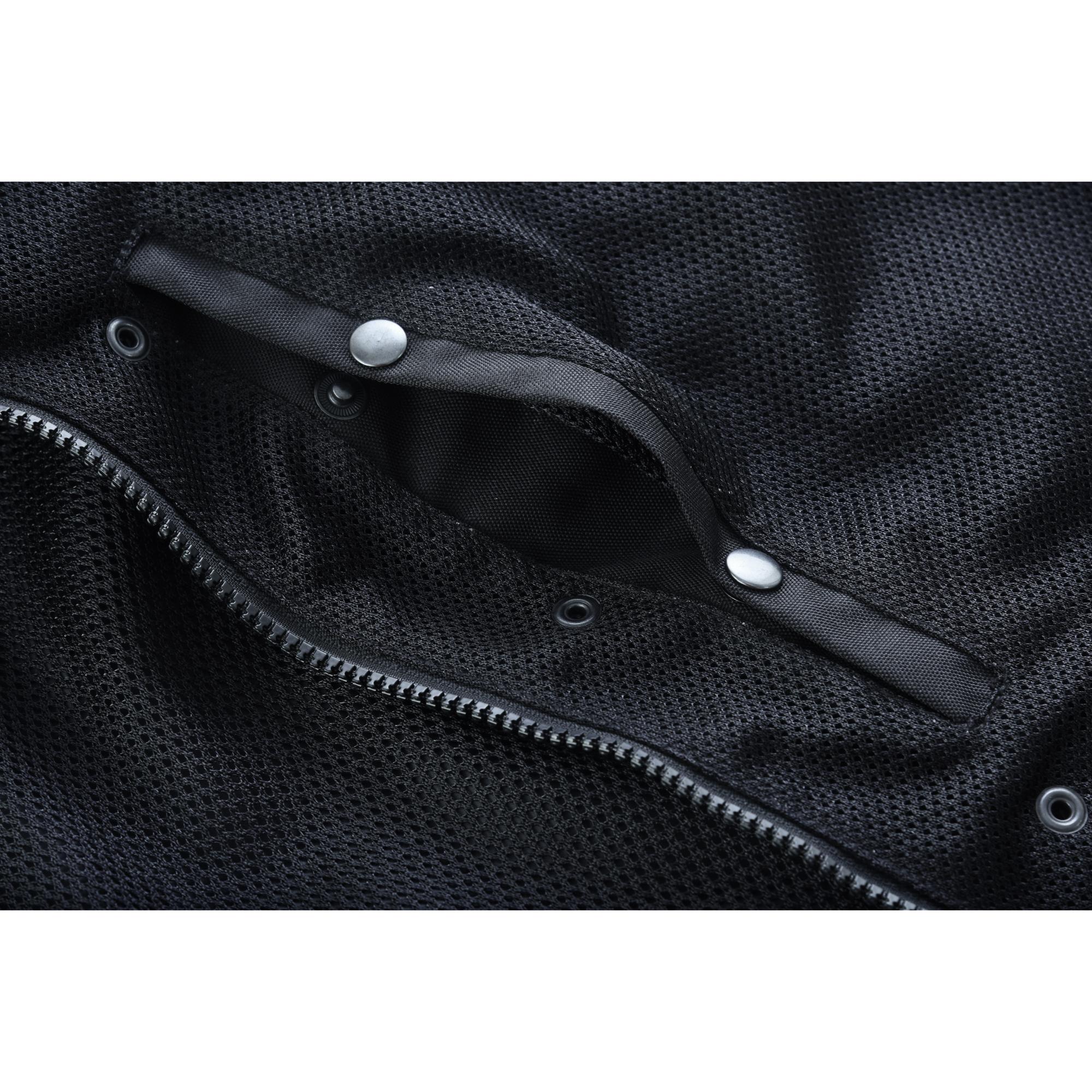 SOA Dark Striker Men’s Black Mesh Textile Vest with White Paisley Liner - Image 17