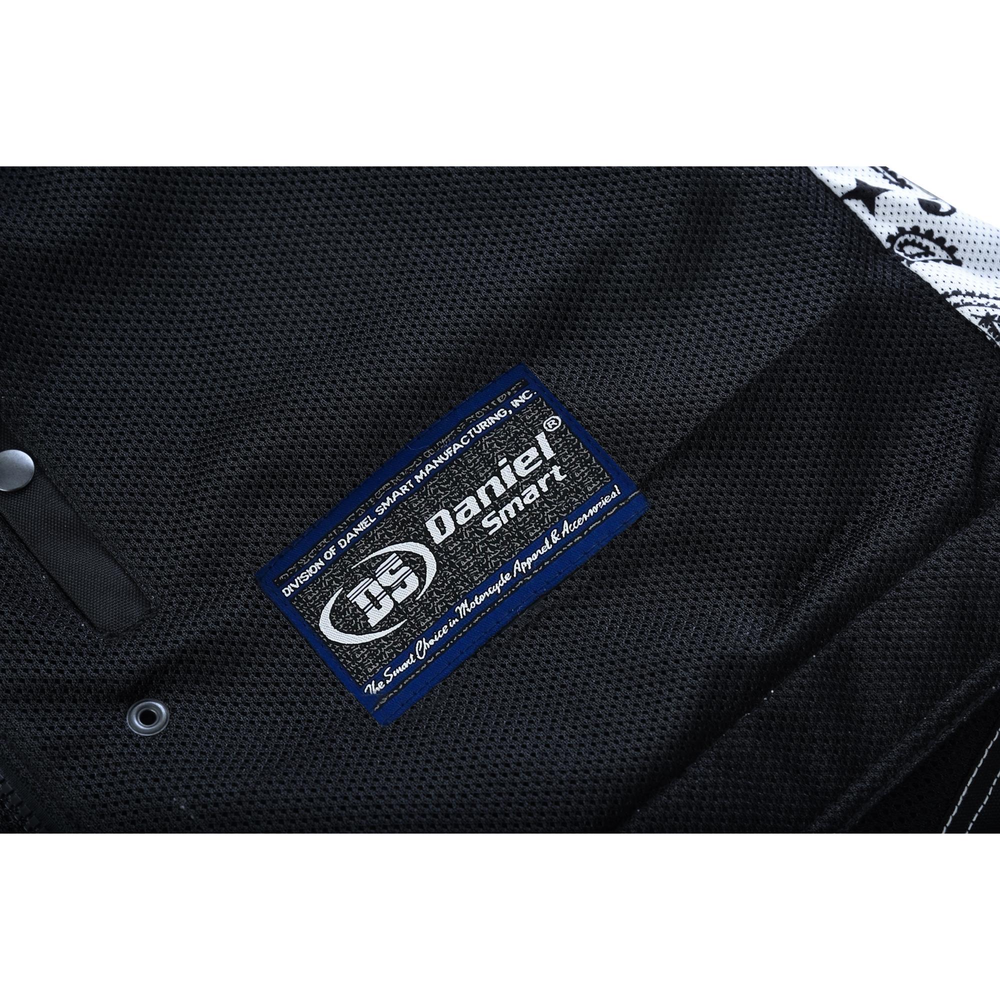 SOA Dark Striker Men’s Black Mesh Textile Vest with White Paisley Liner - Image 18