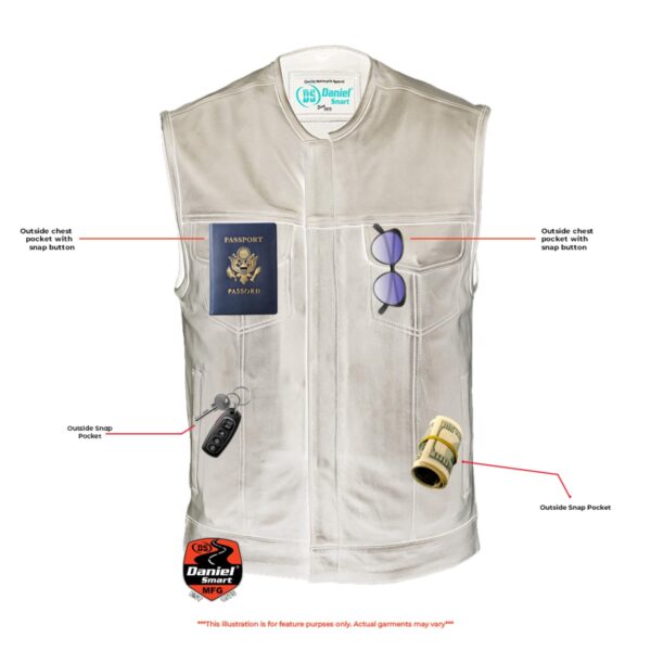 RC181A Concealed Snap Closure, Milled Cowhide, Without Collar & Hidde - Image 8
