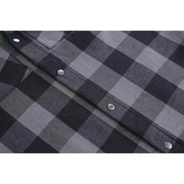 Gray Champ Men's Gray and Black Sleeveless Flannel - Image 9