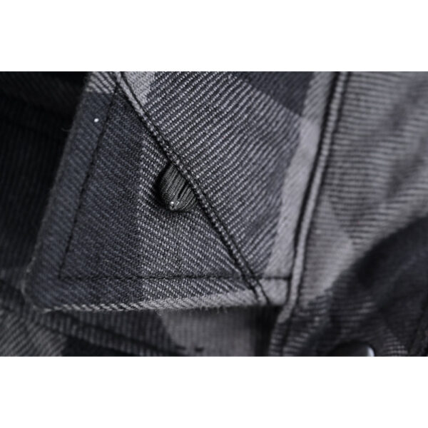 Gray Champ Men's Gray and Black Sleeveless Flannel - Image 13