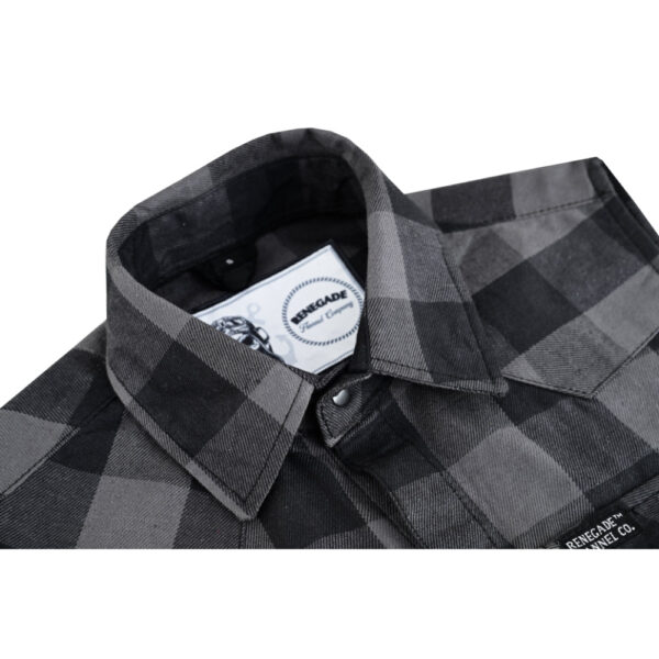 Gray Champ Men's Gray and Black Sleeveless Flannel - Image 18