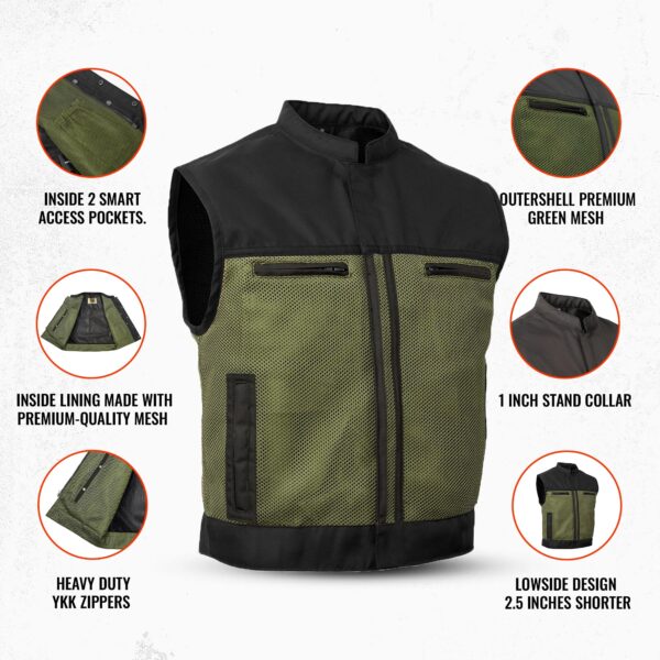Green Guard - Lowside Summer Spark Men’s Mesh Vest - Image 3