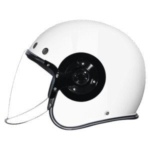 D.O.T. & ECE Daytona Retro Jet- Hi-Gloss White