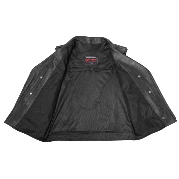 Highway Legend Men’s Motorcycle Leather Vest - Image 4