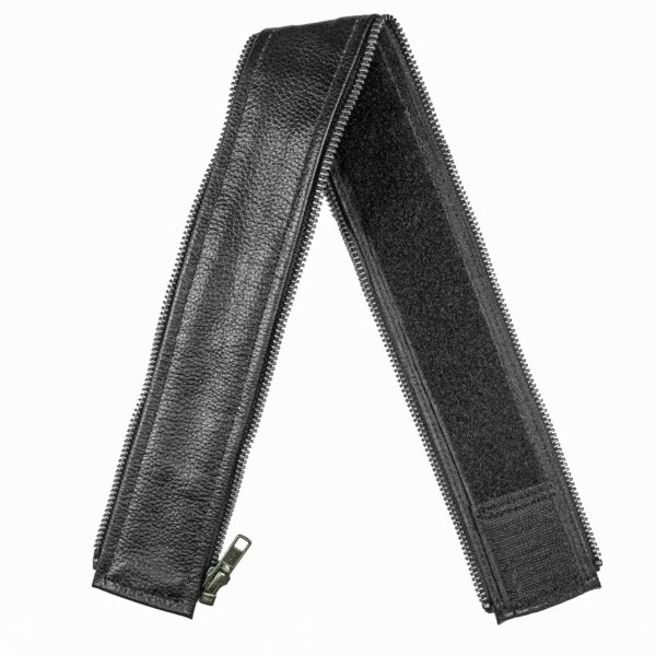 VXP503 Men's Black Universal Vest Expander Panel with Gun Metal Zip # 5 - Image 3