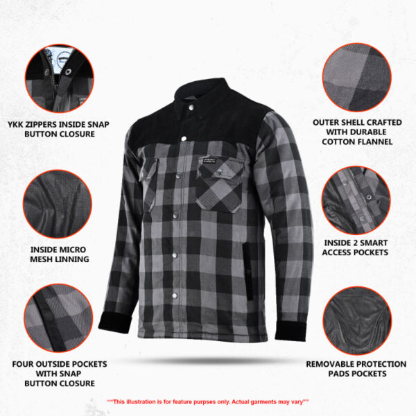 Gray Thread Men’s Flannel Shirt - Image 3
